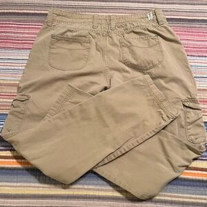 Levi's Women's Khaki Cargo Pants Utility Drawstring‎ Waist Size 12